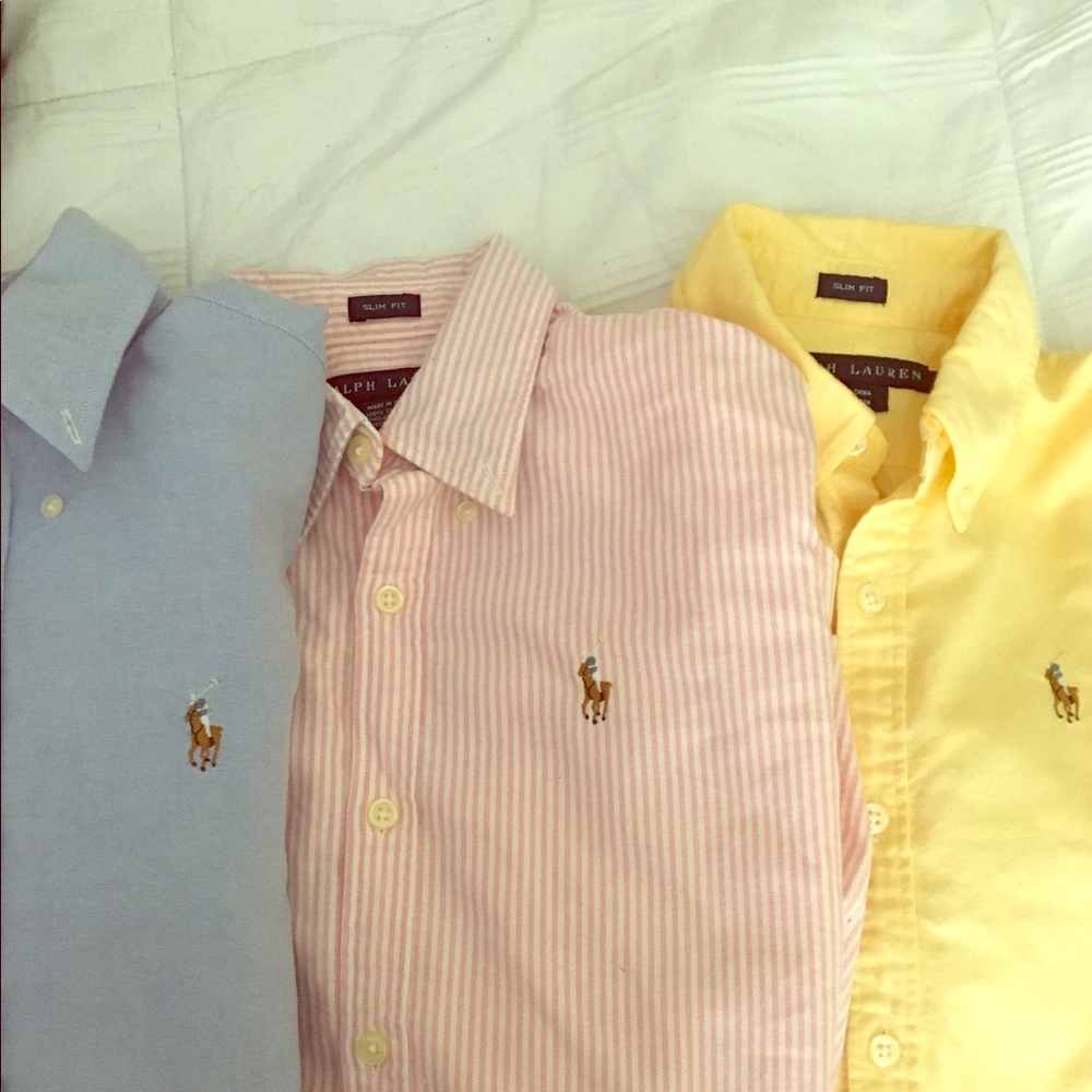 🌟CRAZY GOOD DEAL🌟 3 Ralph Lauren Button Downs